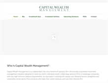 Tablet Screenshot of capitalwealthmngt.com